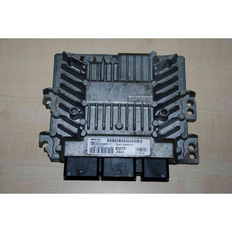 ECU MOTOR SIEMENS SID 206 5WS40596F-T FORD 7G91-12A650-VF