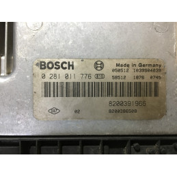 ECU MOTOR BOSCH EDC16C3-10.22 0281011776 RENAULT 8200391966 8200386508