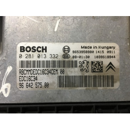 ECU MOTOR BOSCH EDC16C34-4.11 0281013332 PSA 9664257580