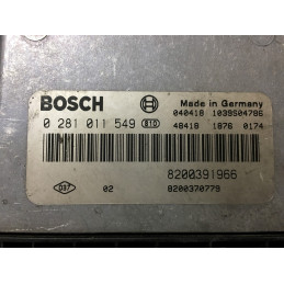 ECU MOTOR BOSCH EDC16C3-10.22 0281011549 RENAULT 8200391966 8200370779