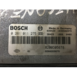 ECU MOTOR BOSCH EDC16C3-10.22 0281011275 RENAULT 8200305678 8200269879