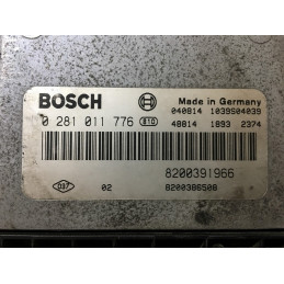 ECU MOTOR BOSCH EDC16C3-10.22 0281011776 RENAULT 8200391966 8200386508