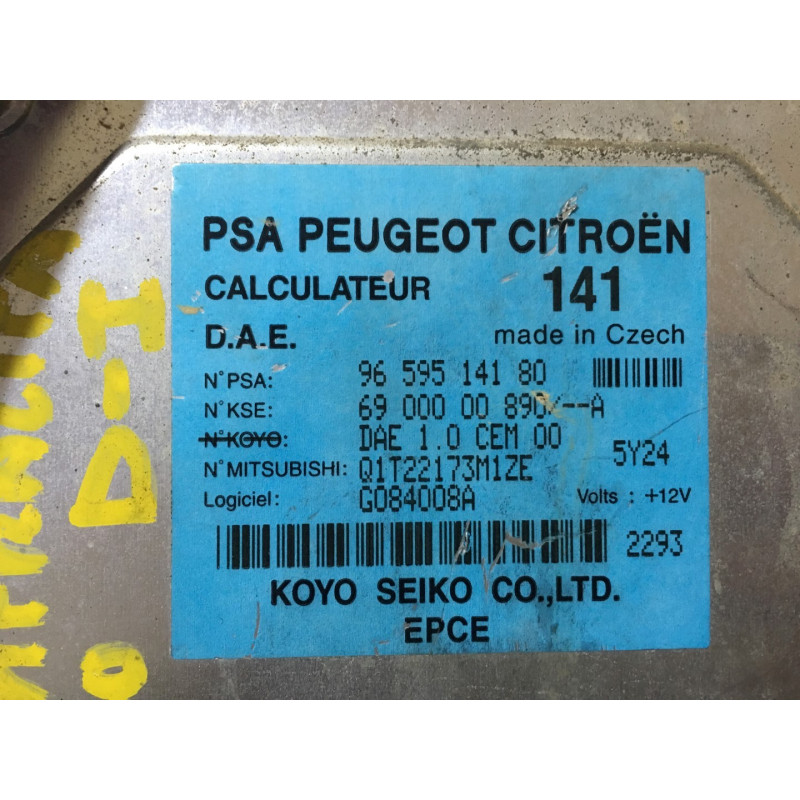 STEERING WHEEL ECU KOYO SEIKO 6900000890A PSA 9659514180