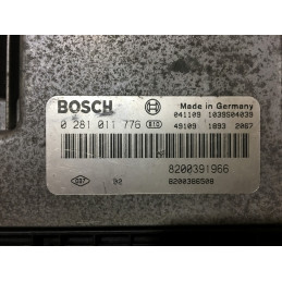 ECU MOTOR BOSCH EDC16C3-10.22 0281011776 RENAULT 8200391966 8200386508