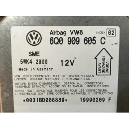 ECU AIRBAG SIEMENS 5WK42900 VAG 6Q0909605C INDEX02