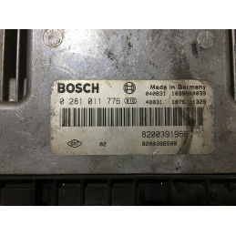 ECU MOTOR BOSCH EDC16C3-10.22 0281011776 RENAULT 8200391966 8200386508