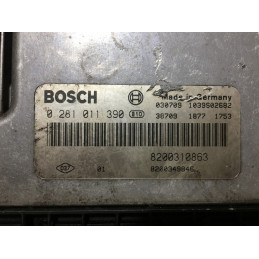 ECU MOTOR BOSCH EDC16C3-10.22 0281011390 RENAULT 8200310863