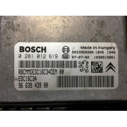 ECU MOTOR BOSCH EDC16C34-4.11 0281012619 PSA 9663943980