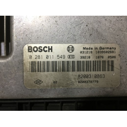 ECU MOTOR BOSCH EDC16C3-10.22 0281011549 RENAULT 8200310863 8200370779