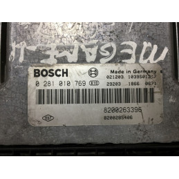 ECU MOTOR BOSCH EDC16C3-10.22 0281010769 RENAULT 8200263396 8200285406