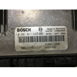 ECU MOTOR BOSCH EDC15C13-6.2 0281011432 RENAULT NISSAN 8200311550 8200311553