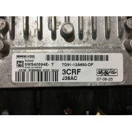 ECU MOTOR SIEMENS VDO SID 206 5WS40594E-T FORD 7G91-12A650-DF 3CRF