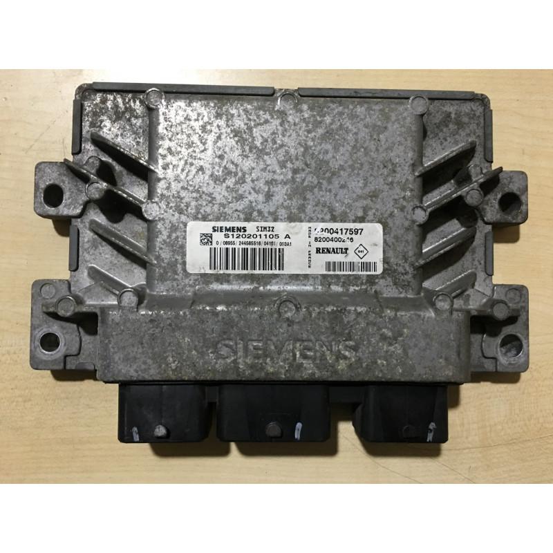 ECU MOTOR CONTINENTAL SIM 32 S120201105A RENAULT 8200417597 8200400246