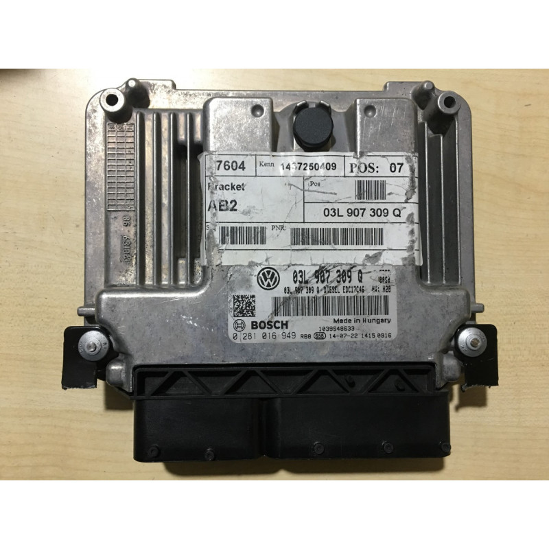 ECU MOTOR BOSCH EDC17C46-2.6 0281016949 VAG 03L907309Q