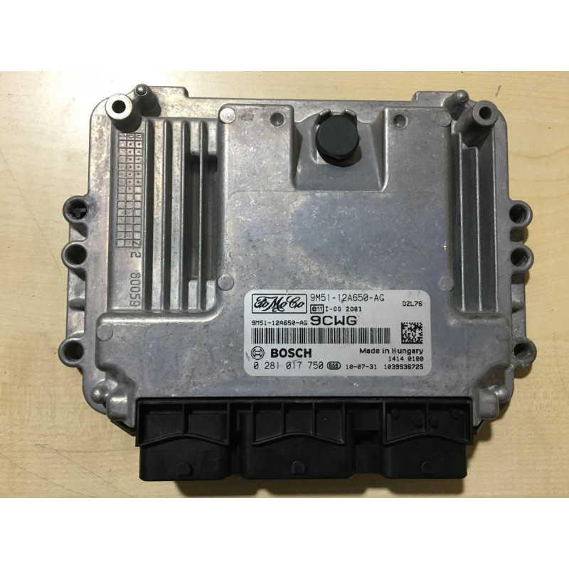 ECU MOTOR BOSCH EDC16C34-5.95 0281017750 FORD 9M51-12A650-AG 9CWG