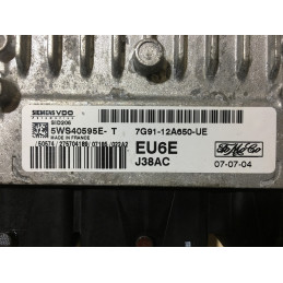 ECU MOTOR SIEMENS SID 206 5WS40595E-T FORD 7G91-12A650-UE EU6E