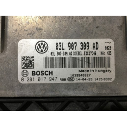 ECU MOTOR BOSCH EDC17C46-2.7 0281017947 VAG 03L907309AD