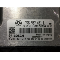 ECU MOTOR BOSCH EDC17CP44-3.2 0281031238 VAG 7P5907401L