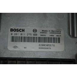 ECU MOTOR BOSCH EDC16C3-10.22 0281011275 RENAULT 8200305678