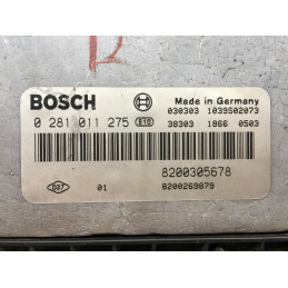 ECU MOTOR BOSCH EDC16C3-10.22 0281011275 RENAULT 8200305678 8200269879