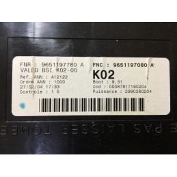 BSI K02-00 VALEO A12122 PSA 9651197080A 9651197780A