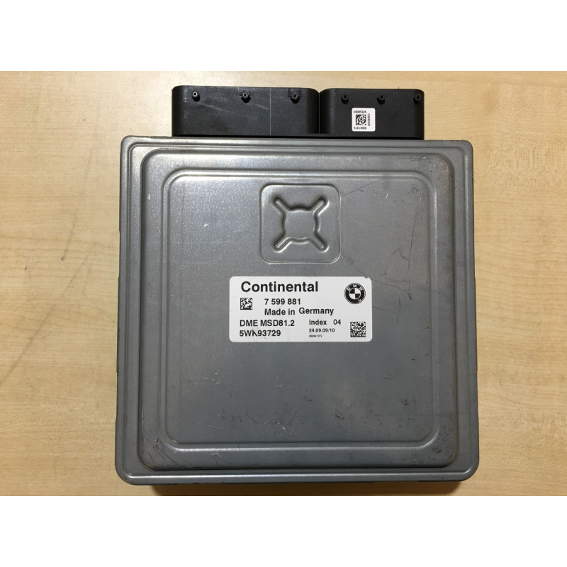 ENGINE ECU CONTINENTAL MSD81.2 5WK93729 BMW E91 320i V 2.0i 7599881 / SW 7602946 - CA4RDQHA.DAT