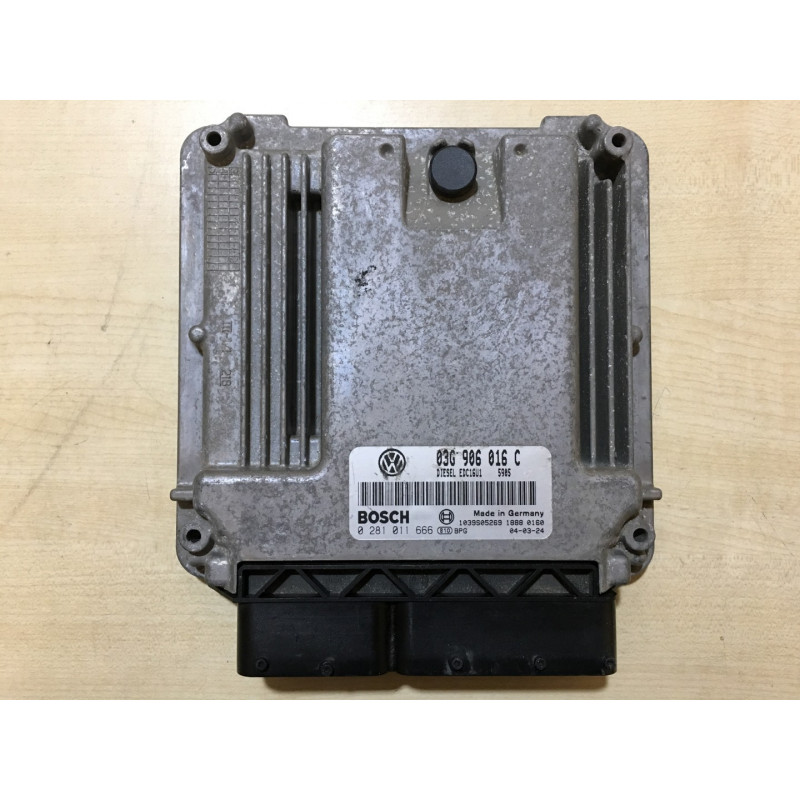 ENGINE ECU BOSCH EDC16U1-5.41 0281011666 VAG 03G906016C ENGINE ECU BOSCH EDC16U1-5.41 0281011666 VAG 03G906016C