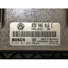 ECU MOTOR BOSCH EDC16U1-5.41 0281011666 VAG 03G906016C