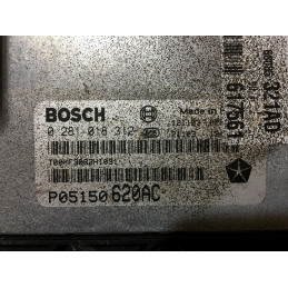 ECU MOTOR BOSCH EDC17C49-3.82 0281018312 FIAT P05150620AC