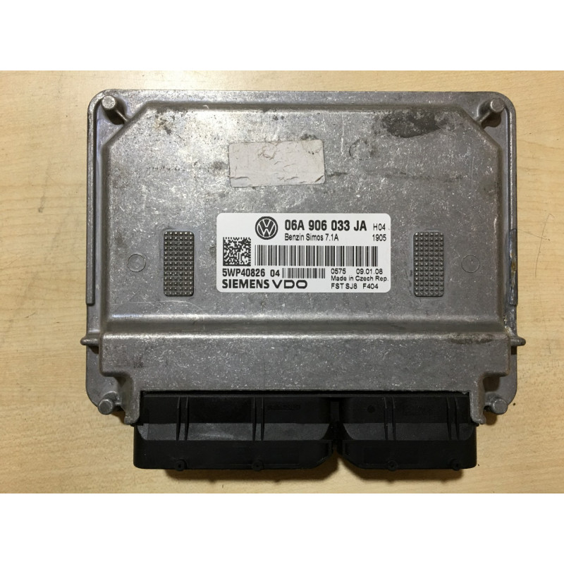 ECU MOTOR SIEMENS VDO SIMOS 7.1A 5WP4082604 VAG 06A906033JA ECU MOTOR SIEMENS VDO SIMOS 7.1A 5WP4082604 VAG 06A906033JA