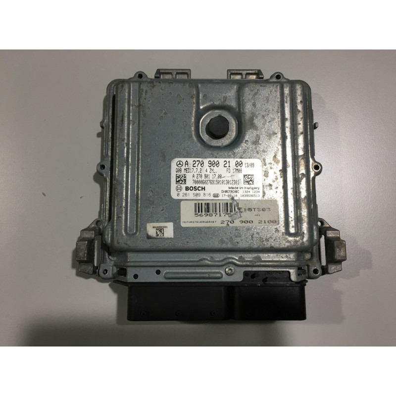 ECU MOTOR BOSCH MED17.7.2 0261S09816 MERCEDES A2709002100