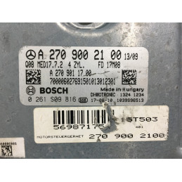 ECU MOTOR BOSCH MED17.7.2 0261S09816 MERCEDES A2709002100