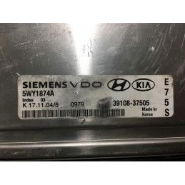 ECU MOTOR SIEMENS VDO SIMK43 5WY1874A HYUNDAI 39108-37505