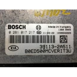 ECU MOTOR BOSCH EDC17C08-5.23 0281017217 KIA 39113-2A511