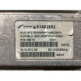 ECU MOTOR MAGNETI MARELLI MJD 6F3.D6 BC.0101853.A FIAT 51862582 HW04P