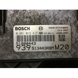 ENGINE ECU BOSCH EDC16C39-5.63 0281013417 FIAT ALFA ROMEO 51800443