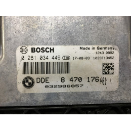 ECU MOTOR BOSCH EDC17C50-6.58 0281034449 BMW 8470176