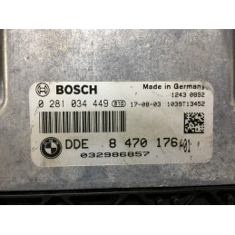 ENGINE ECU BOSCH EDC17C50-6.58 0281034449 BMW 8470176