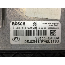 ECU MOTOR BOSCH EDC17C08-5.23 0281018639 KIA 39111-2A960