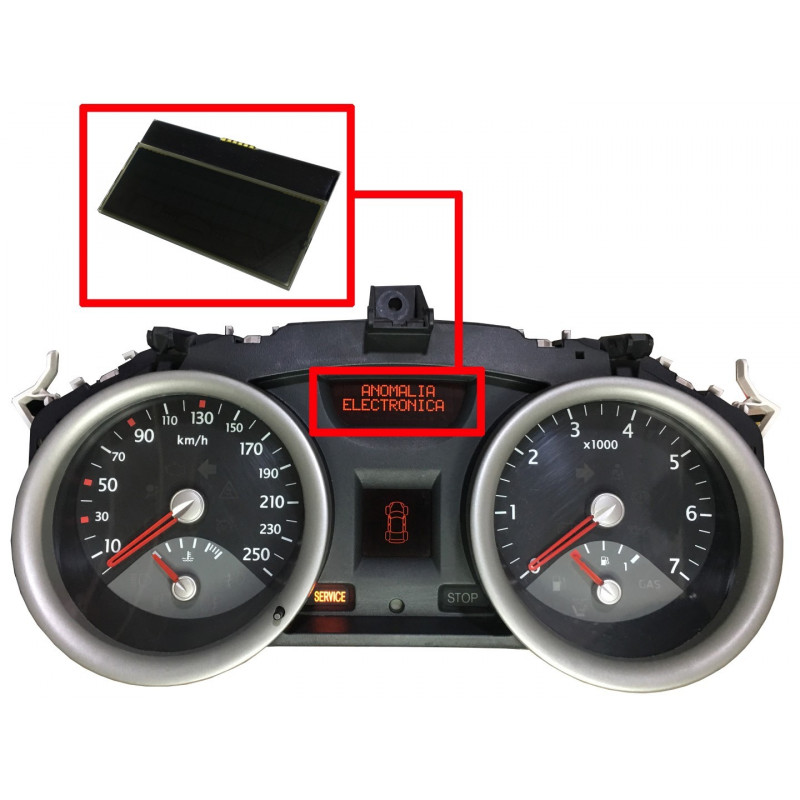 DIS4117 DISPLAY SUPERIOR CUADRO VISTEON RENAULT MEGANE II - ORIGINAL  REACONDICIONADO