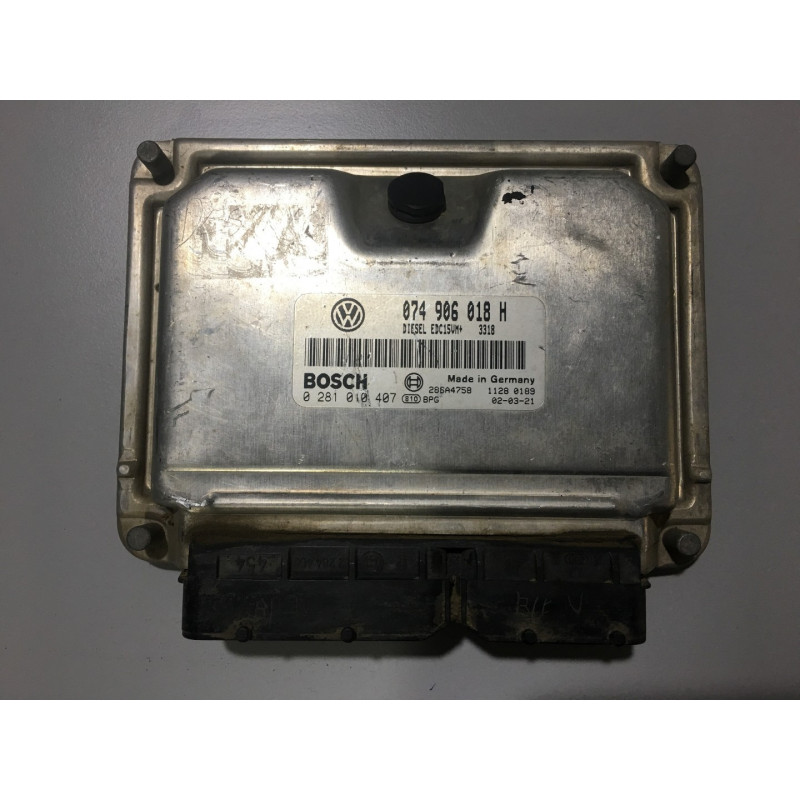 ECU MOTOR BOSCH EDC15VM+2.V3 0281010407 VAG 074906018H