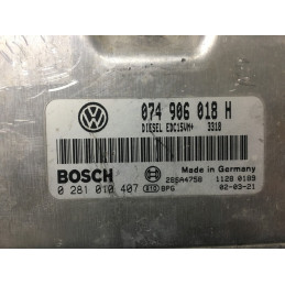 ECU MOTOR BOSCH EDC15VM+2.V3 0281010407 VAG 074906018H