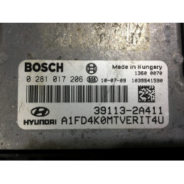 ECU MOTOR BOSCH EDC17C08-5.23 0281017206 HYUNDAI 39113-2A411