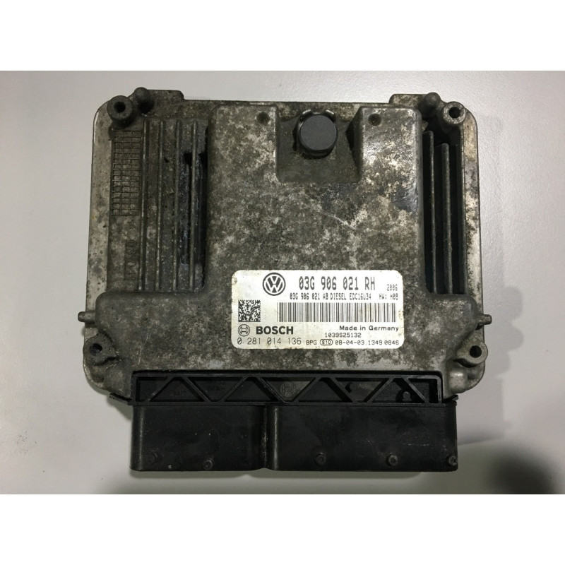 ENGINE ECU BOSCH EDC16U34-3.42 0281014136 VAG 03G906021RH