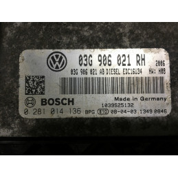 ECU MOTOR BOSCH EDC16U34-3.42 0281014136 VAG 03G906021RH