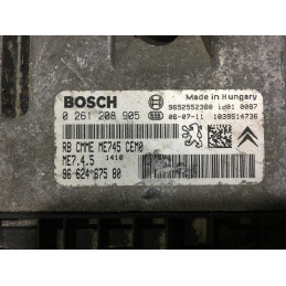 ECU MOTOR BOSCH ME7.4.5 0261208905 PSA 9662467580