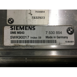 ENGINE ECU SIEMENS MS43 5WK90017 BMW 7530854