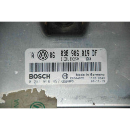 ECU BOSCH EDC15P+22.3.2 0281010497 VW GOLF IV 1.9 TDI 74KW 100CV 038906019DF / SW 1260 - 1037360447 / CON INMOVILIZADOR ANULADO