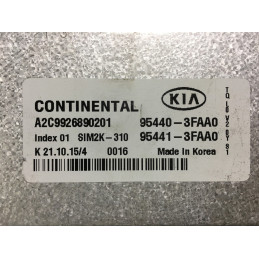 ECU CAMBIO CONTINENTAL SIM2K-310 A2C9926890201 KIA 95440-3FAA0 95441-3FAA0