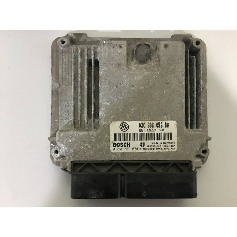 ECU BOSCH MED9.5.10 0261S02070 VW GOLF V (1K) 1.6 FSI 85KW 115HP 03C906056BA - WITH DISABLED IMMOBILIZER (IMMO OFF) ECU BOSCH MED9.5.10 0261S02070 VW GOLF V (1K) 1.6 FSI 85KW 115HP 03C906056BA - WITH DISABLED IMMOBILIZER (IMMO OFF)